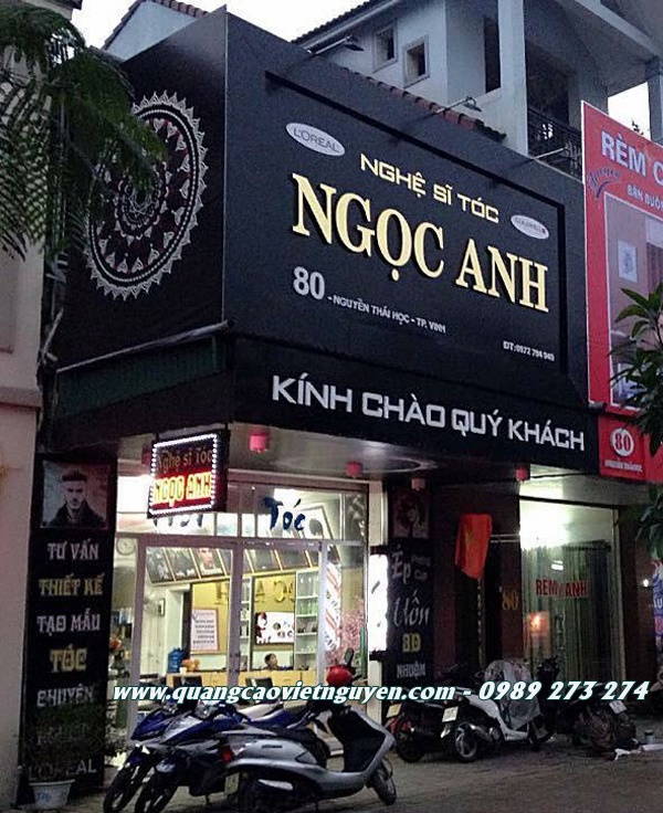 mẫu bảng hiệu tiệm tóc đep