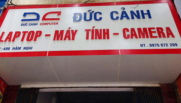 Bảng hiệu mặt dựng Alu