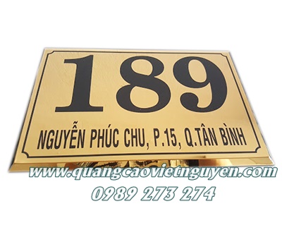 bảng số nhà Việt Nguyên