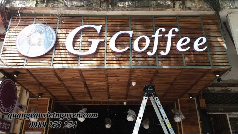 mẫu bảng hiệu quán cafe đẹp