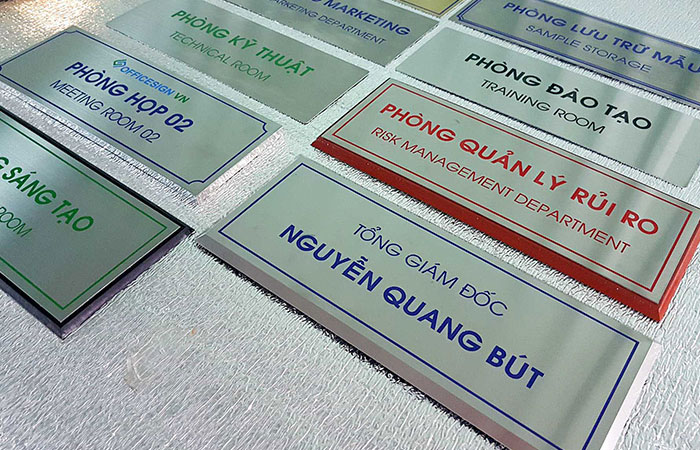bảng tên công ty inox