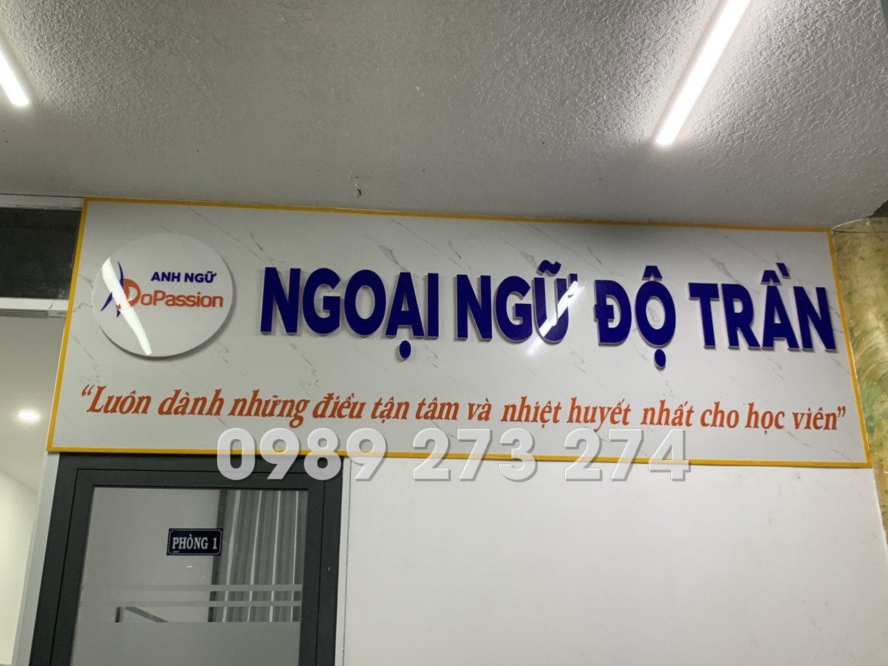 bảng hiệu alu chữ nổi