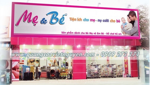 mẫu bảng hiệu shop trẻ em