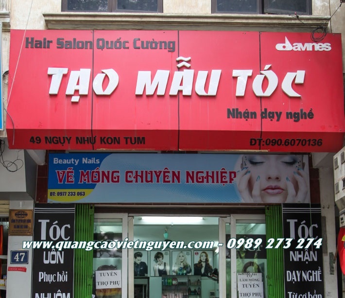 mẫu bảng hiệu tiệm tóc đep