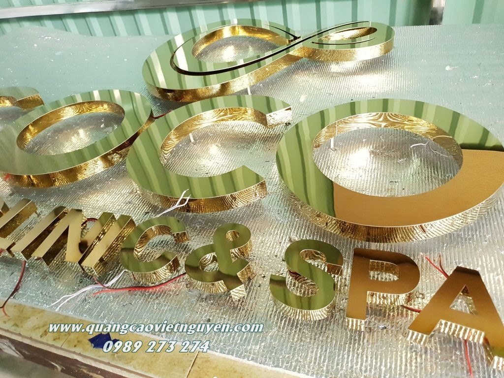 Gia công cắt chữ Inox, Alu, Mica giá rẻ sử dụng máy Laser và máy CNC