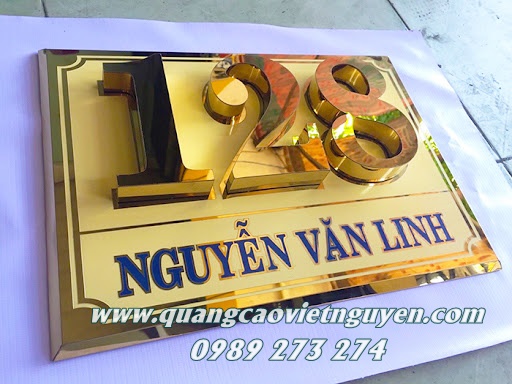 bảng số nhà Việt Nguyên