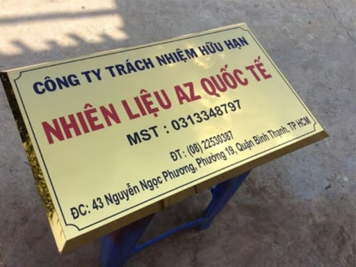 bảng tên công ty inox