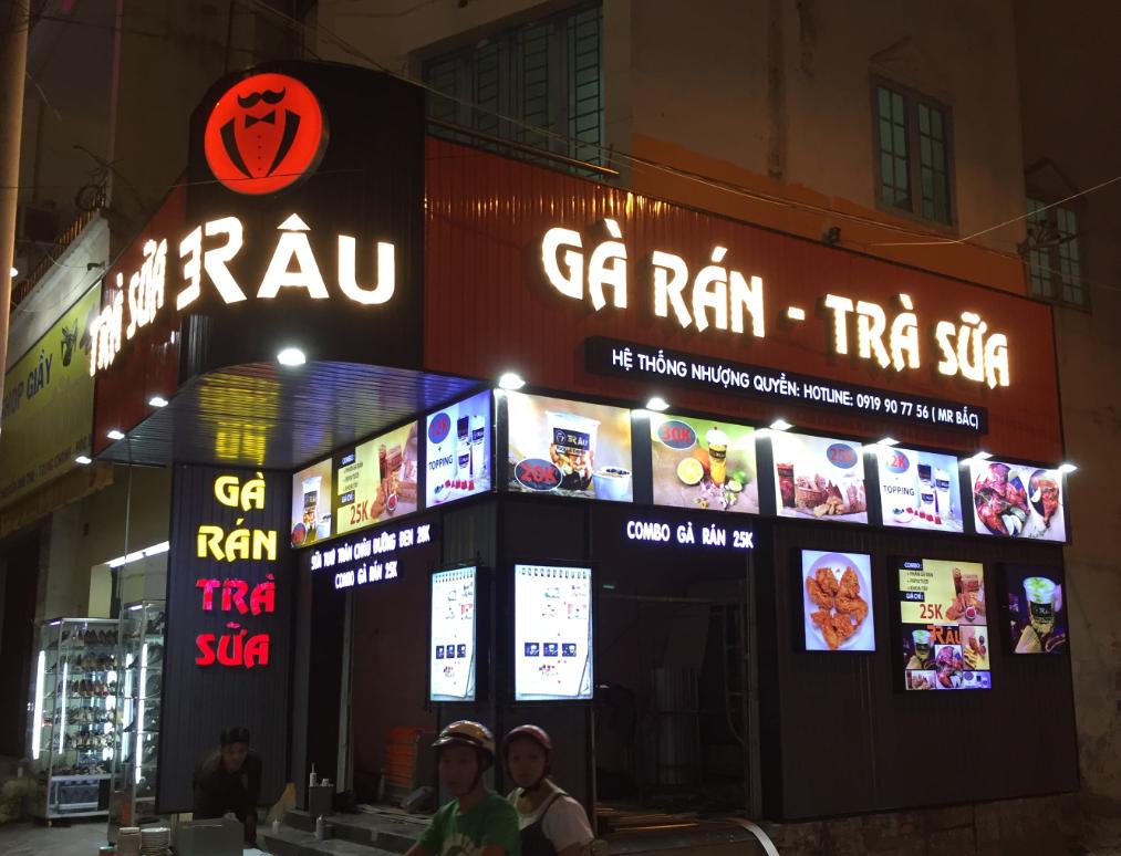 mau bang hieu quán trà sữa đẹp