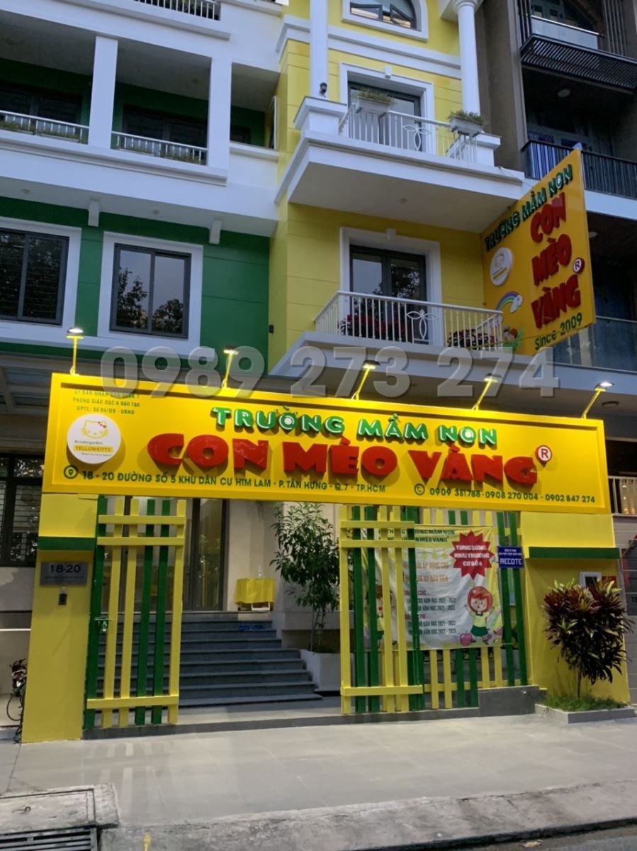 bảng hiệu trường mầm non