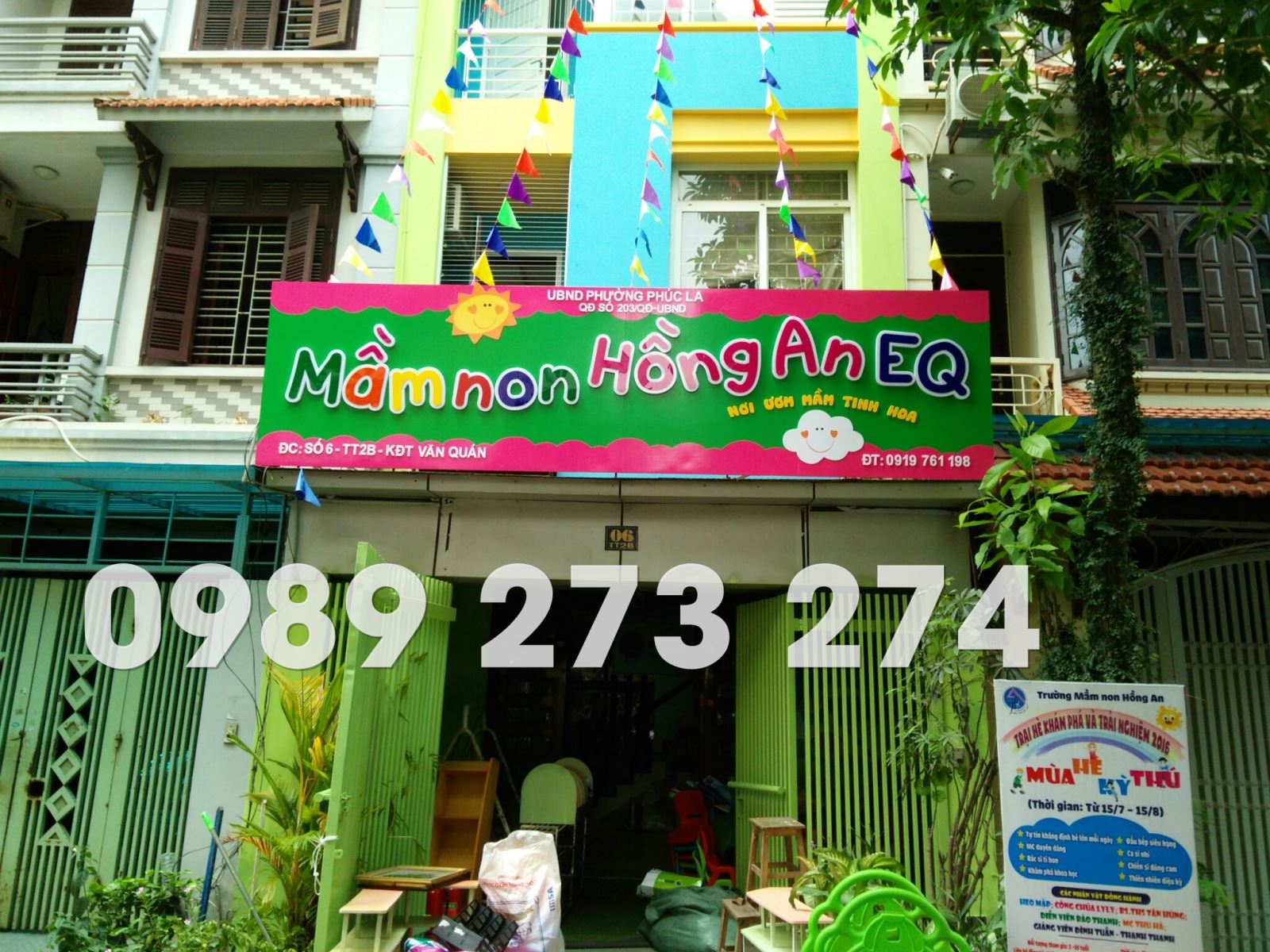 bảng hiệu trường mầm non