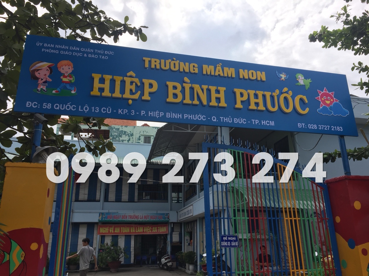 bảng hiệu trường mầm non