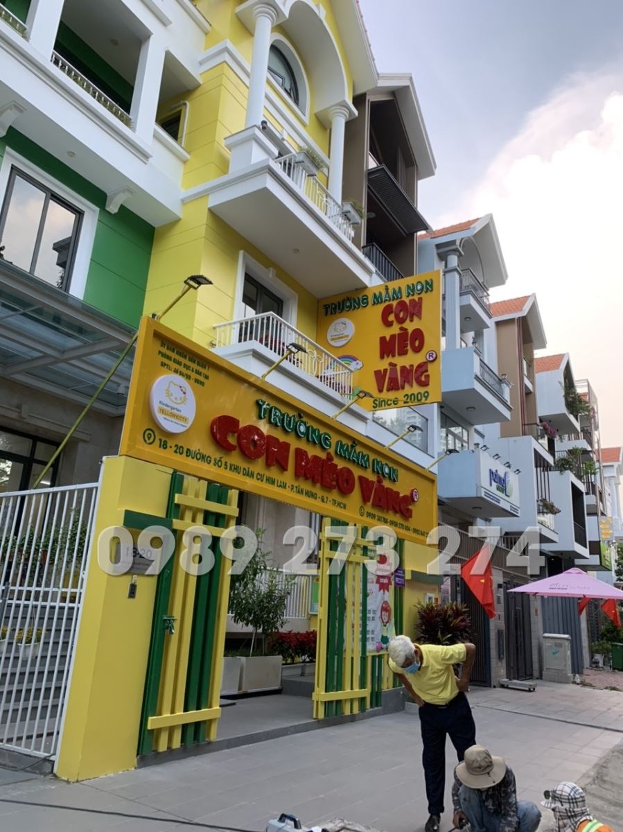 bảng hiệu trường mầm non