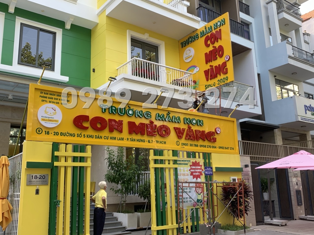 bảng hiệu trường mầm non