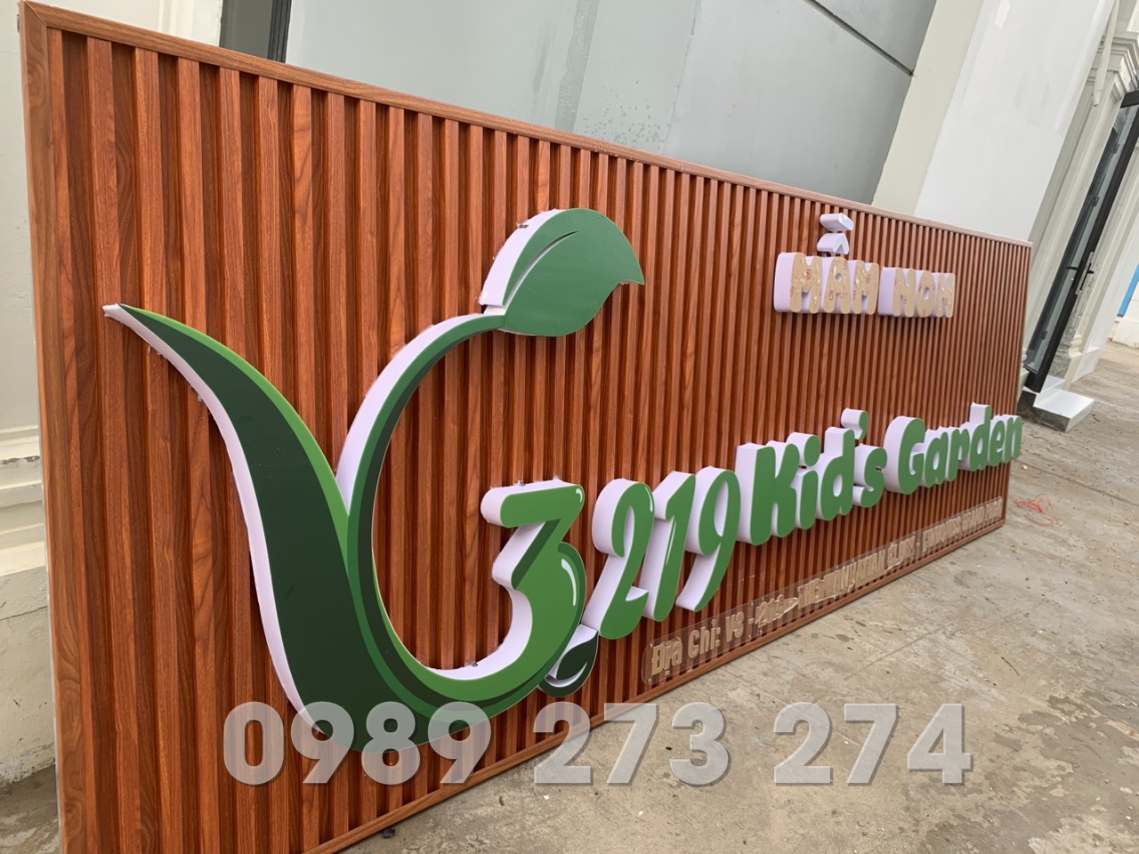 bảng hiệu trường mầm non