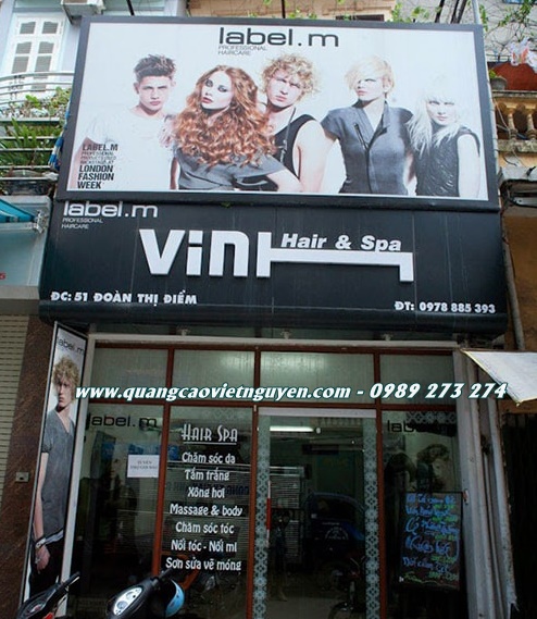 mẫu bảng hiệu tiệm tóc đep