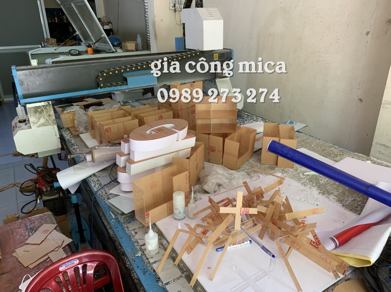 gia công mica