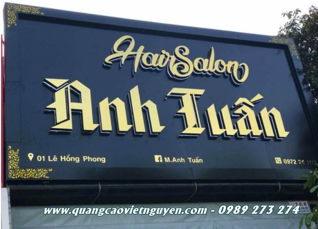 mẫu bảng hiệu tiệm tóc đep
