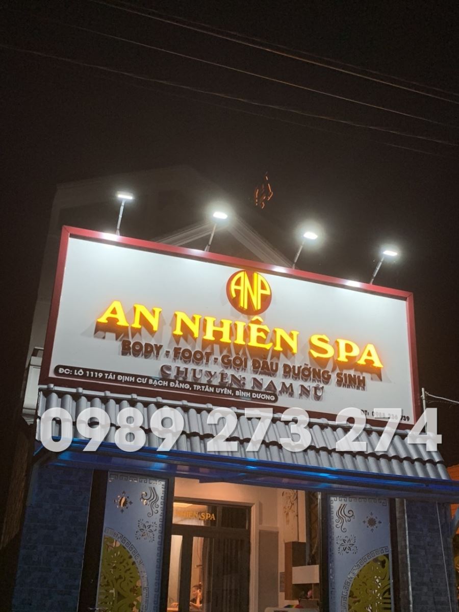 bảng hiệu alu chữ nổi