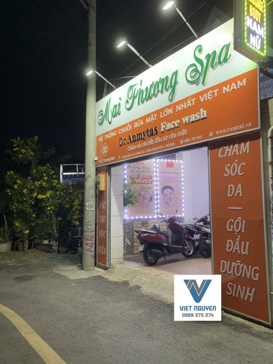 bảng hiệu spa