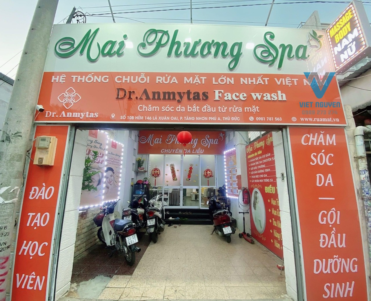 bảng hiệu spa