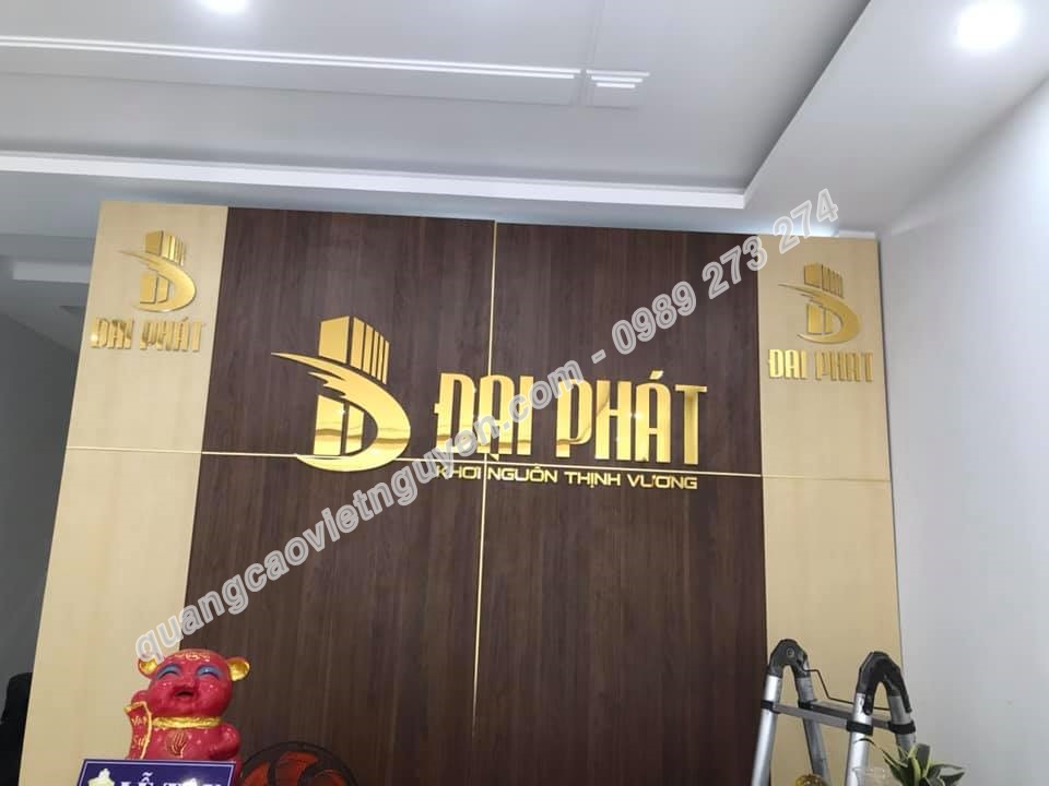 bảng tên công ty inox