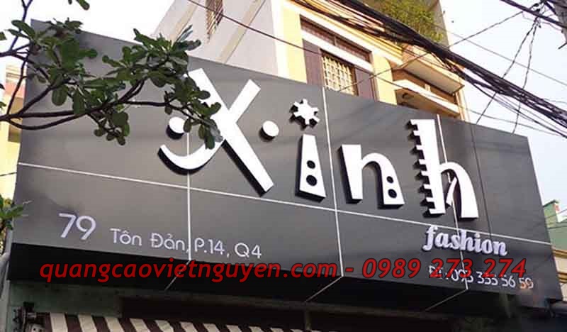 mẫu bảng hiệu shop quần áo đẹp