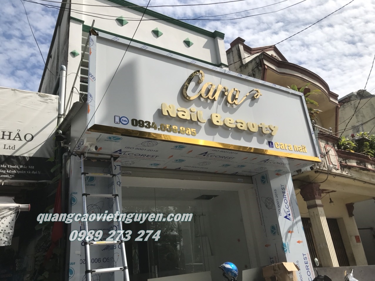 THI CÔNG BẢNG HIỆU TIẸM NAIL